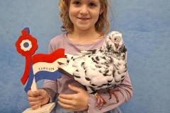 Frieslandshow-2025-kampioen-Duiven-Yfke-Veffer-King-zwartbont-kleindier-vereniging-PKV-Frisia-Dokkum-Holwerd